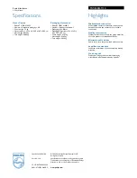 Preview for 2 page of Philips MWS2823T Specifications