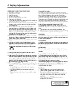 Предварительный просмотр 4 страницы Philips MX-3600D User Manual