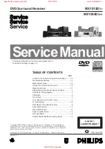 Philips MX1015D37 Service Manual предпросмотр