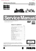 Philips MX1050D/22 Service Manual preview