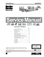 Philips MX2600/55 Service Manual preview