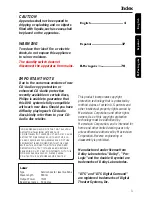 Preview for 3 page of Philips MX2600/55 User Manual