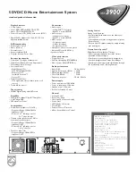 Предварительный просмотр 2 страницы Philips MX3900D Specifications