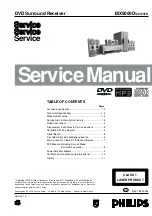 Philips MX5000D/22S Service Manual preview