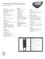 Предварительный просмотр 2 страницы Philips MX5600D Specifications