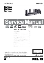 Предварительный просмотр 1 страницы Philips MX6050D Service Manual