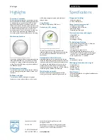 Preview for 2 page of Philips myLiving 36127/17/16 Specifications