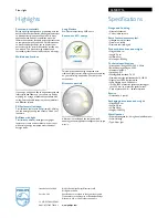 Preview for 2 page of Philips myLiving 36128/17/16 Specifications