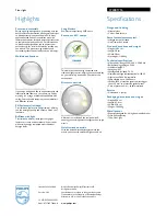 Preview for 2 page of Philips myLiving 37208/17/16 Specifications