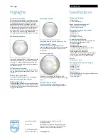 Preview for 2 page of Philips myLiving 37778/17/16 Specification Sheet