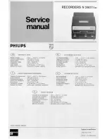 Philips N 2607/00 Service Manual предпросмотр