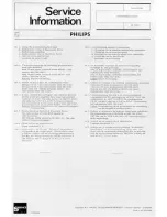 Preview for 16 page of Philips N 2607/00 Service Manual