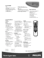 Предварительный просмотр 8 страницы Philips NICAM 28PT7104 Specifications