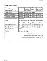 Preview for 2 page of Philips NN-H914 NN-S954 Service Manual