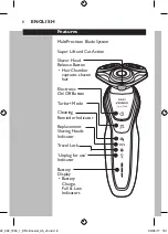 Предварительный просмотр 8 страницы Philips NORELCO 5750 Manual