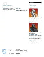 Preview for 2 page of Philips Norelco 6940LC Specifications