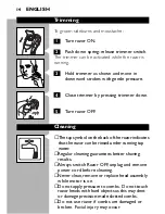 Preview for 14 page of Philips Norelco 7180XL User Manual