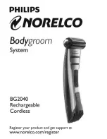 Philips Norelco BG2040 User Manual preview