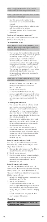 Preview for 4 page of Philips NORELCO BT7225 Manual