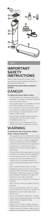 Preview for 2 page of Philips Norelco BT9810 User Manual