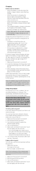 Preview for 4 page of Philips Norelco BT9810 User Manual