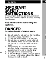 Preview for 2 page of Philips Norelco G270 User Manual