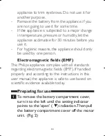 Предварительный просмотр 16 страницы Philips NORELCO NT9105 Instruction Manual