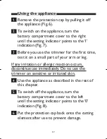 Предварительный просмотр 18 страницы Philips NORELCO NT9105 Instruction Manual