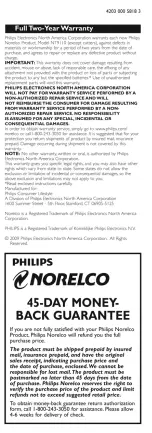 Предварительный просмотр 8 страницы Philips NORELCO NT9110 Instructions Manual