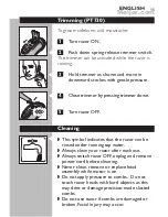 Preview for 14 page of Philips Norelco PT720 User Manual