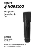 Предварительный просмотр 1 страницы Philips Norelco QG3260 User Manual