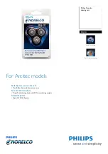 Philips Norelco RQ10 Brochure preview