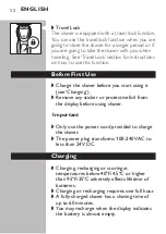 Preview for 12 page of Philips NORELCO S5540 Manual