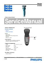Philips Norelco S7370 Service Manual preview