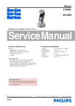 Philips Norelco SmartTouch-XL 9195XL Service Manual preview