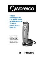 Preview for 1 page of Philips Norelco T-5600 Instructions For Use Manual