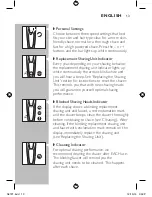 Предварительный просмотр 11 страницы Philips Norelco User Manual