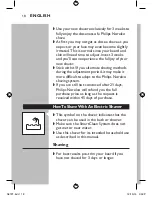 Предварительный просмотр 16 страницы Philips Norelco User Manual