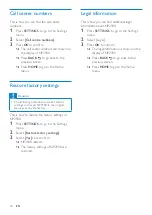 Preview for 35 page of Philips NP2900/37B User Manual