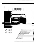 Предварительный просмотр 1 страницы Philips NR1012 User Manual