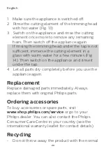 Предварительный просмотр 24 страницы Philips NT1140/15 Manual