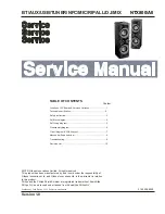 Preview for 1 page of Philips NTX600 Service Manual