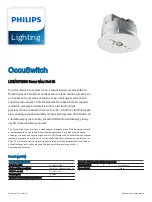 Preview for 1 page of Philips OccuSwitch LRM1070/00 Manual