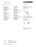 Preview for 2 page of Philips O'Neill THE SPECKED SHO9552 Specifications