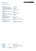 Preview for 3 page of Philips ORD7100C/00 Specifications