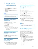 Preview for 13 page of Philips ORD7300 User Manual