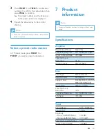 Preview for 10 page of Philips OS685 User Manual