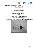 Preview for 1 page of Philips OVU700001/00RF User Manual