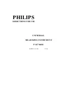 Preview for 1 page of Philips P817 00/01 Directions For Use Manual