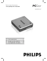 Philips PCGear SDC2001/27 User Manual preview